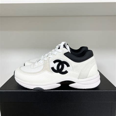 chanel logo sneakers|Chanel sneaker price.